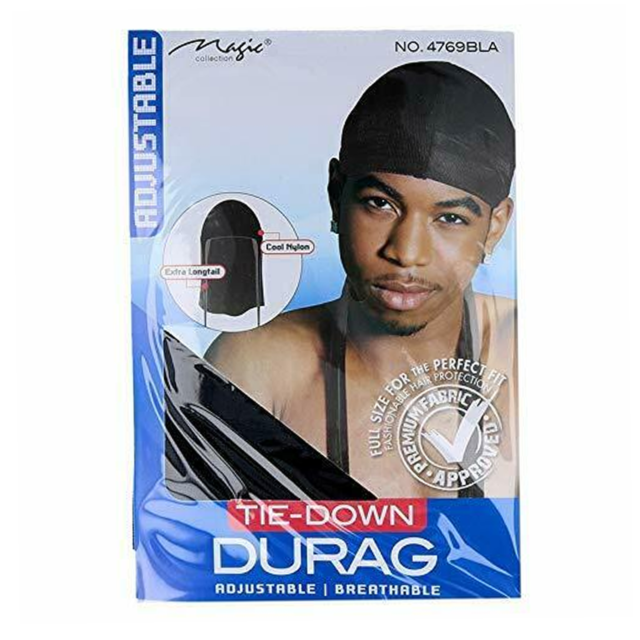 Magic Collection Tie Down Durag #4769 Black