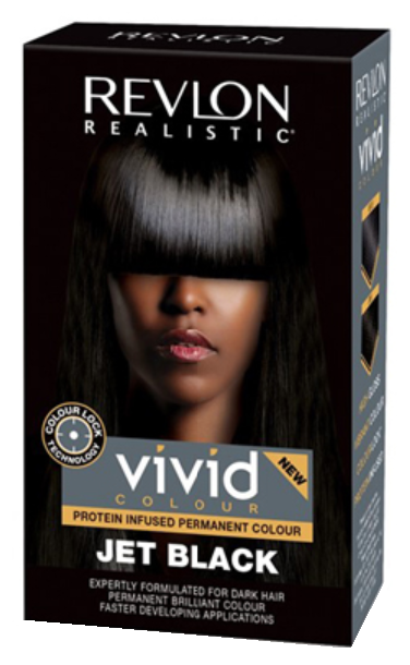 Revlon Realistic Vivid Colour Protein Infused Permanent Colour - Jet Black